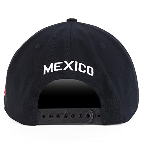 Hecho En Mexico Eagle 3D Embroidered Flat Bill Snapback Cap