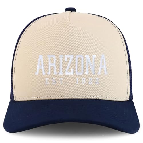 Trendy Apparel Shop Arizona Est.1922 Embroidered 5 Panel Snapback Trucker Cap
