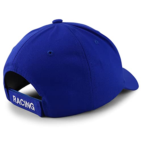 Trendy Apparel Shop Racing 3D Embroidered Flame Car Race Flag Baseball Cap