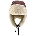Trendy Apprel Shop Warm Winter Fur Ear Flaps Sherpa Lined Trooper Hat