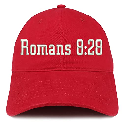 Trendy Apparel Shop Romans 8:28 Low Profile Soft Cotton Baseball Cap