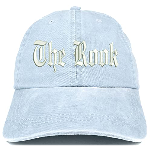 Trendy Apparel Shop The Rook Old English Embroidered Pigment Dyed Washed Baseball Cap