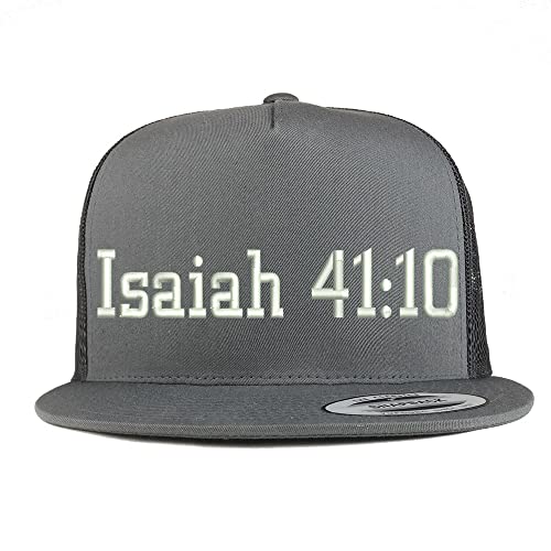 Trendy Apparel Shop Isaiah 41:10 5 Panel Flatbill Trucker Cap