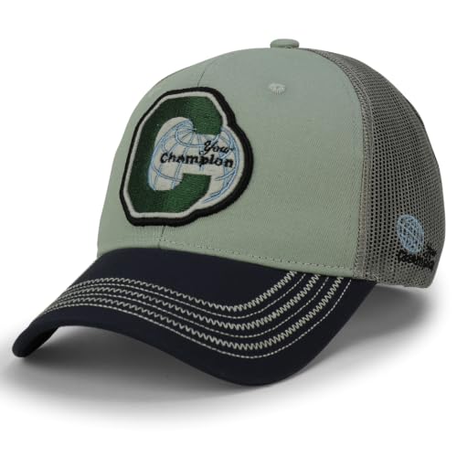 Trendy Apparel Shop Champion Embroidered Snapback Trucker Cap