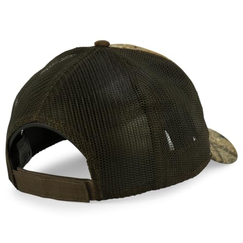 Trendy Apparel Shop Hunting Camouflage Adjustable Mesh Back Tucker Cap