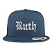 Trendy Apparel Shop Ruth Old English 5 Panel Flatbill Trucker Cap