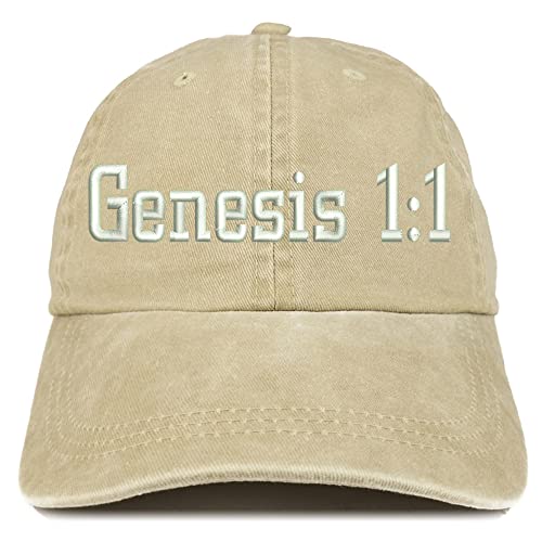 Trendy Apparel Shop Genesis 1:1 Washed Pigment Dyed Baseball Cap