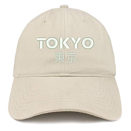Trendy Apparel Shop Tokyo Embroidered Soft Crown 100% Brushed Cotton Cap