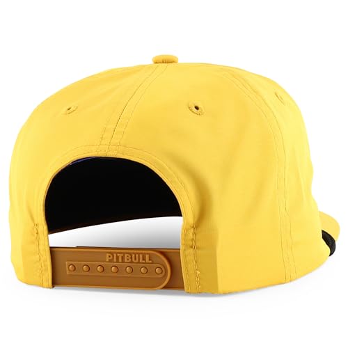 Trendy Apparel Shop 5 Panel Unstructured Perfomance Snapback Cap with Rope
