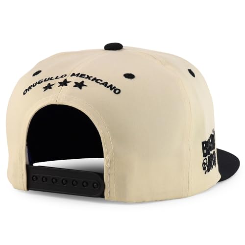 Trendy Apparel Shop 3D Mexico Embroidered Structured Flat Bill Snapback Cap