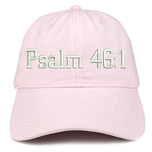 Trendy Apparel Shop Psalm 46:1 Low Profile Soft Cotton Baseball Cap