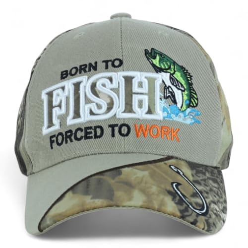 Trendy Apparel Shop 6 Panel Structured Fishing Embroidered Ball Cap
