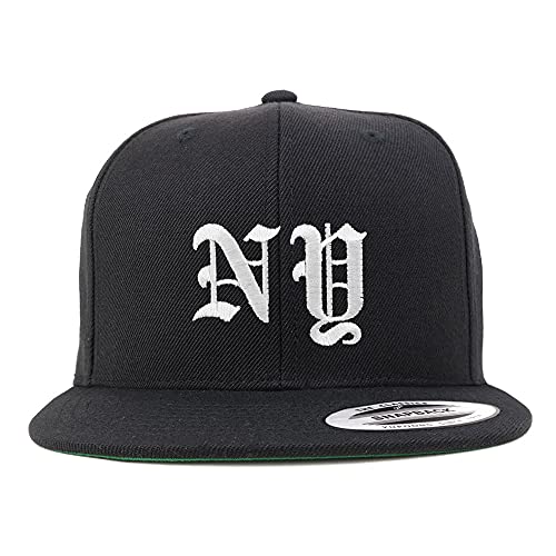 Trendy Apparel Shop New York NY Old English Embroidered Flatbill Snapback