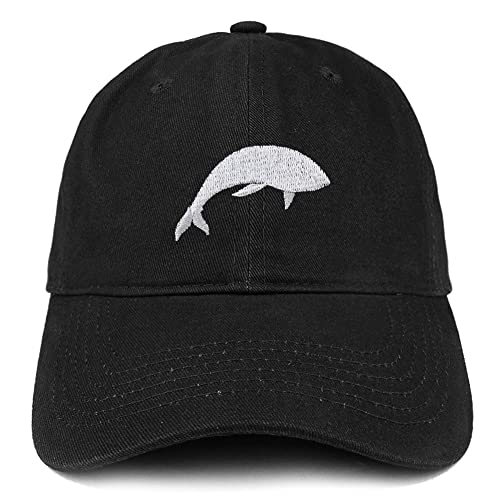 Trendy Apparel Shop Humpback Whale Embroidered Low Profile Soft Cotton Baseball Cap