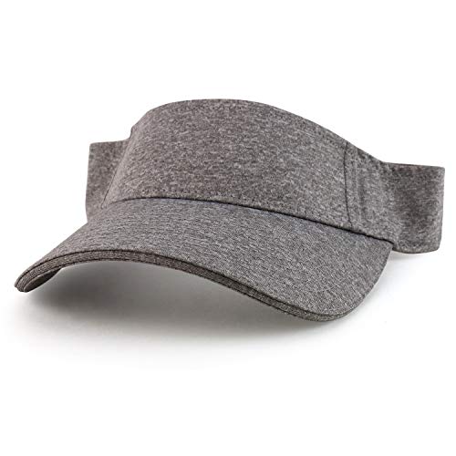 Trendy Apparel Shop Moisture Wicking Poly Jersey Sandwich Bill Sun Visor Cap