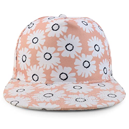 Trendy Apparel Shop 5 Panel Structured Flatbill Snapback Cap