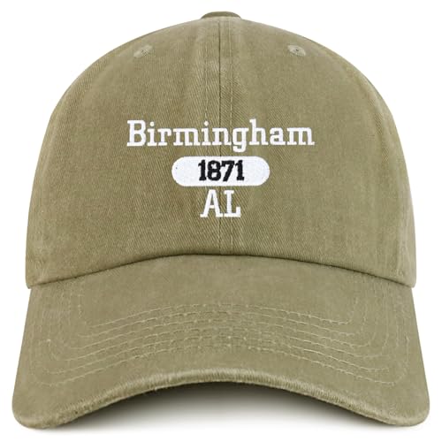 Trendy Apparel Shop Birmingham Est.1871 Embroidered Pigment Dyed Cotton Baseball Cap