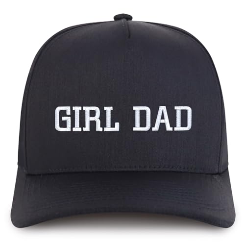 Trendy Apparel Shop Girl Dad Embroidered 5 Panel High Profile Structured Snapback Cap