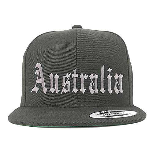 Trendy Apparel Shop Australia Old English Embroidered Flatbill Snapback