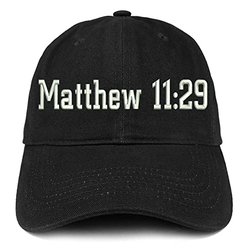 Trendy Apparel Shop Matthew 11:29 Low Profile Soft Cotton Baseball Cap