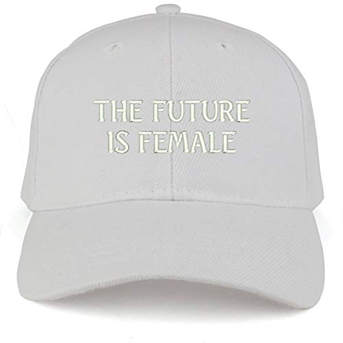 Trendy Apparel Shop The Future is Female Embroidered Youth Size Kids Structured Baseball Cap