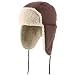 Trendy Apprel Shop Warm Winter Fur Ear Flaps Sherpa Lined Trooper Hat