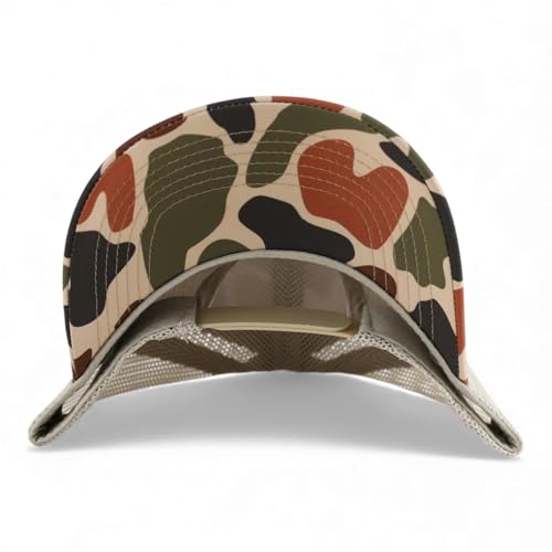 Trendy Apparel Shop 5 Panel Structured Crown Curved Bill Trucker Cap