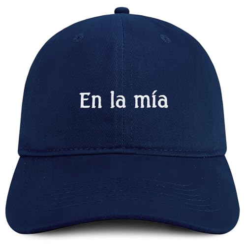 Trendy Apparel Shop En La Mia Embroidered Cotton Low Profile Dad Hat