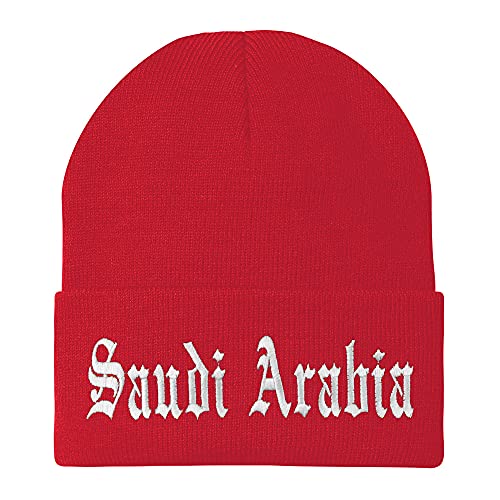 Trendy Apparel Shop Saudi Arabia Old English Embroidered Long Cuff Beanie