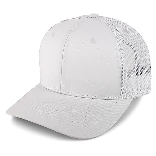 Trendy Apparel Shop Structured High Profile 6 Panel Mesh Trucker Baseball Cap