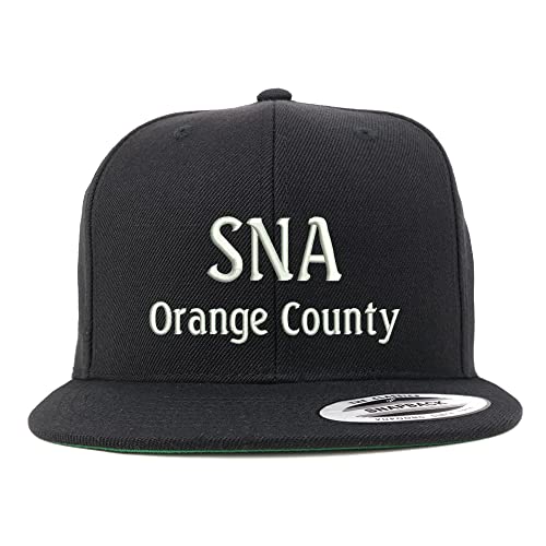 Trendy Apparel Shop SNA Orange County Embroidered Flatbill Snapback