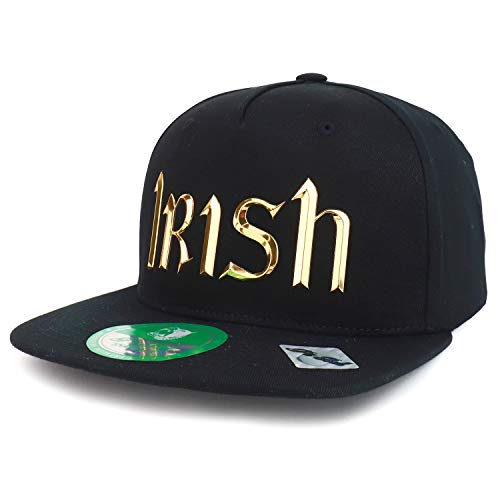Trendy Apparel Shop High Frequency Irish Flatbill Cotton Snapback Cap