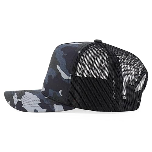 Trendy Apparel Shop 5 Panel Structured Crown Curved Bill Trucker Cap