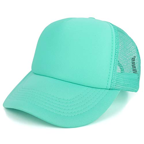 Trendy Apparel Shop 5 Panel Foam Front Trucker Mesh Cap