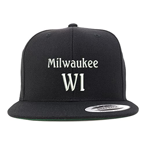 Trendy Apparel Shop Milwaukee WI Embroidered Flatbill Snapback