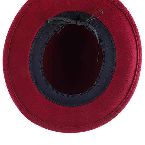 Trendy Apparel Shop Women's Bow Tie Band Wool Felt Bolero Hat