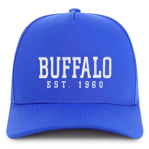 Trendy Apparel Shop Buffalo Est.1960 Embroidered 5 Panel Structured Baseball Cap