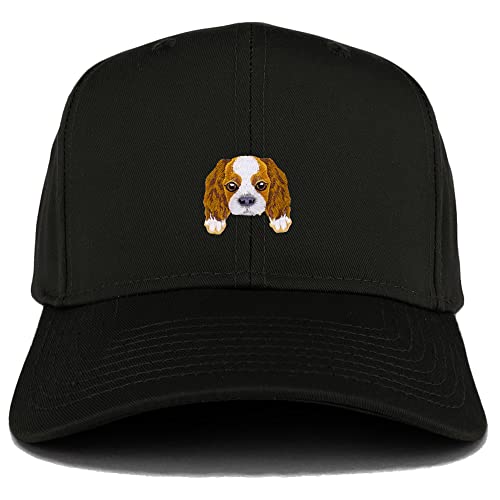 Trendy Apparel Shop Cavalier King Patch Structured Baseball Cap