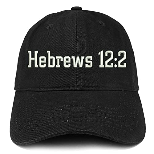 Trendy Apparel Shop Hebrews 12:2 Low Profile Soft Cotton Baseball Cap