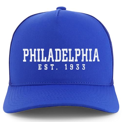 Trendy Apparel Shop Philadelphia Est.1933 Embroidered 5 Panel Snapback Trucker Cap