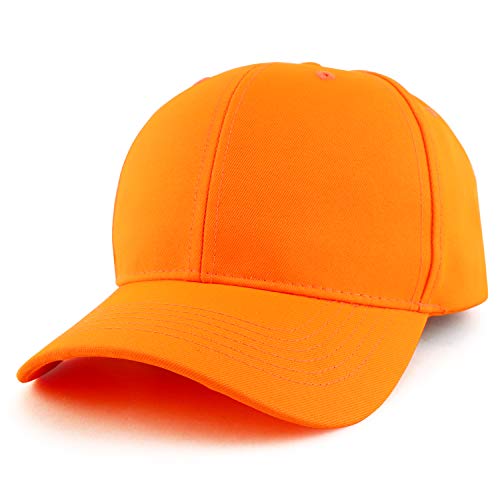 Trendy Apparel Shop Oversized Big XXL Structured Plain Baseball Cap