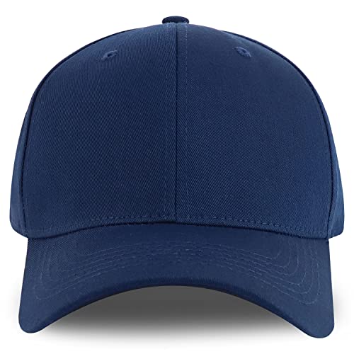 Trendy Apparel Shop XXL Oversize 6 Panel Cotton Fitted Cap