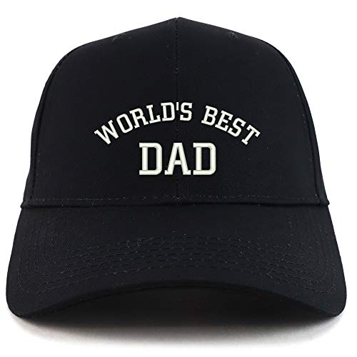 Trendy Apparel Shop World's Best Dad Cotton Embroidered Sturctured Ball Cap