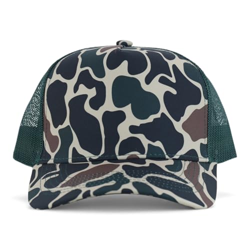 Trendy Apparel Shop 5 Panel Structured Crown Curved Bill Trucker Cap
