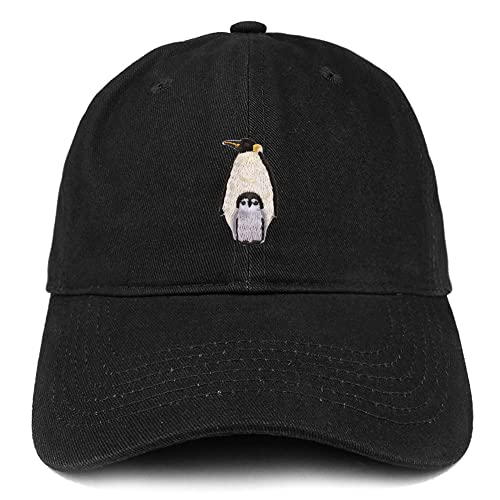 Trendy Apparel Shop Penguin Patch Low Profile Soft Cotton Baseball Cap