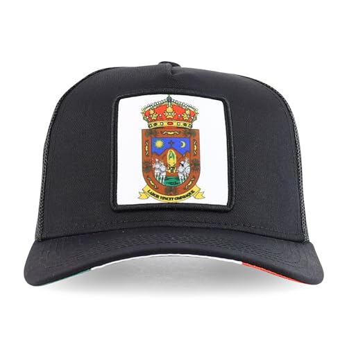 Trendy Apparel Shop Flag of Mexico State 5 Panel Mesh Back Snapback Cap
