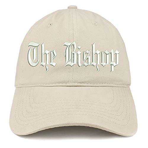 Trendy Apparel Shop The Bishop Old English Low Profile Soft Cotton Baseball Cap