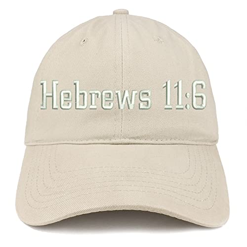Trendy Apparel Shop Hebrew 11:6 Low Profile Soft Cotton Baseball Cap