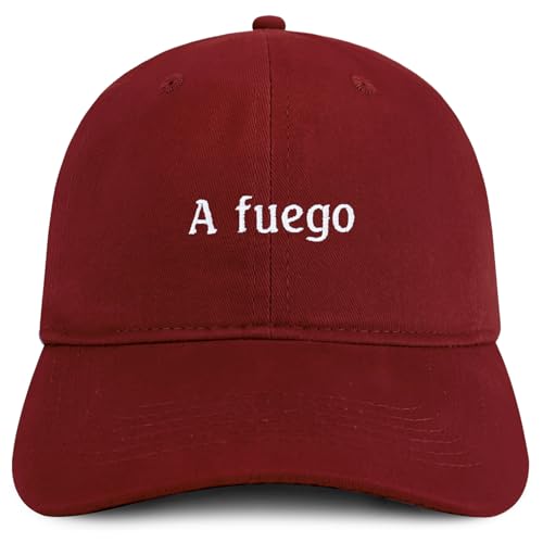 Trendy Apparel Shop A Fuego Embroidered Cotton Low Profile Dad Hat