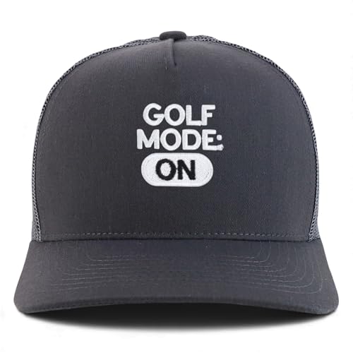 Trendy Apparel Shop Golf Mode On Embroidered 5 Panel Snapback Trucker Cap
